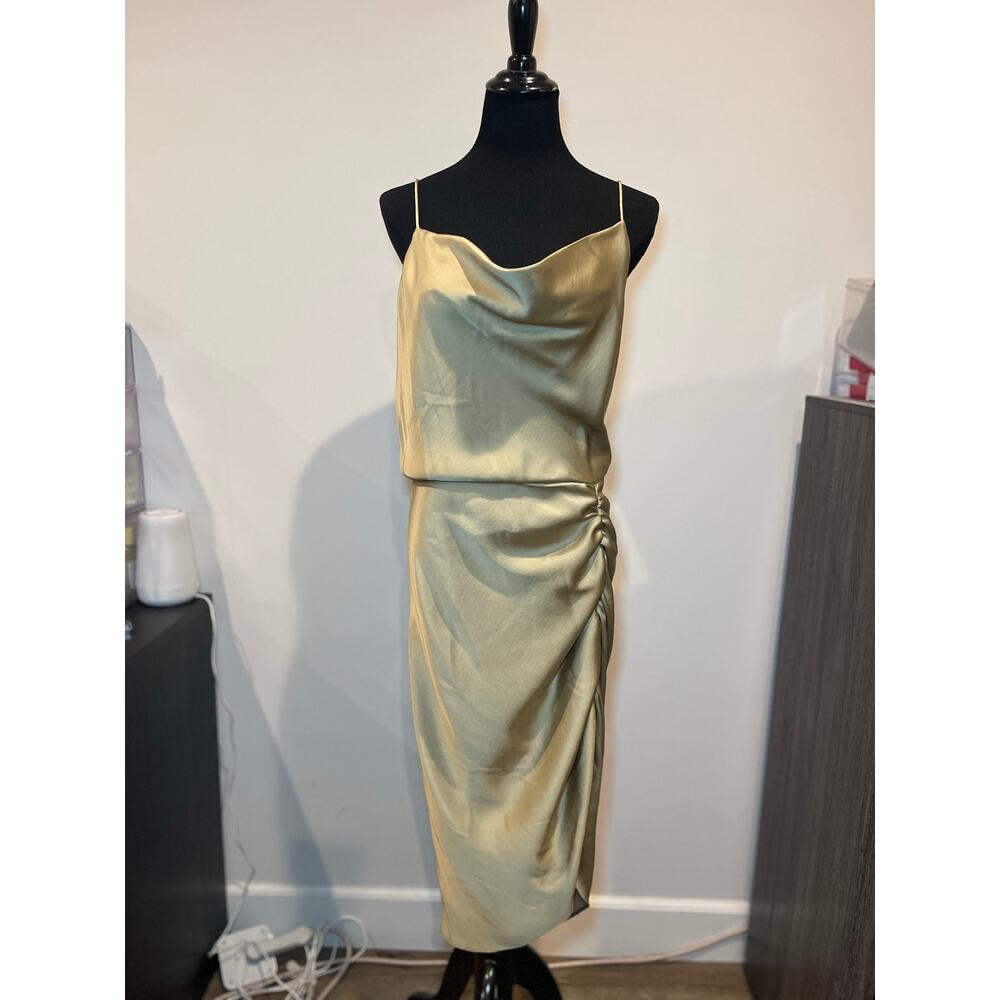 Samsoe Samsoe Dapples Sleeveless Midi Silk Satin Dress